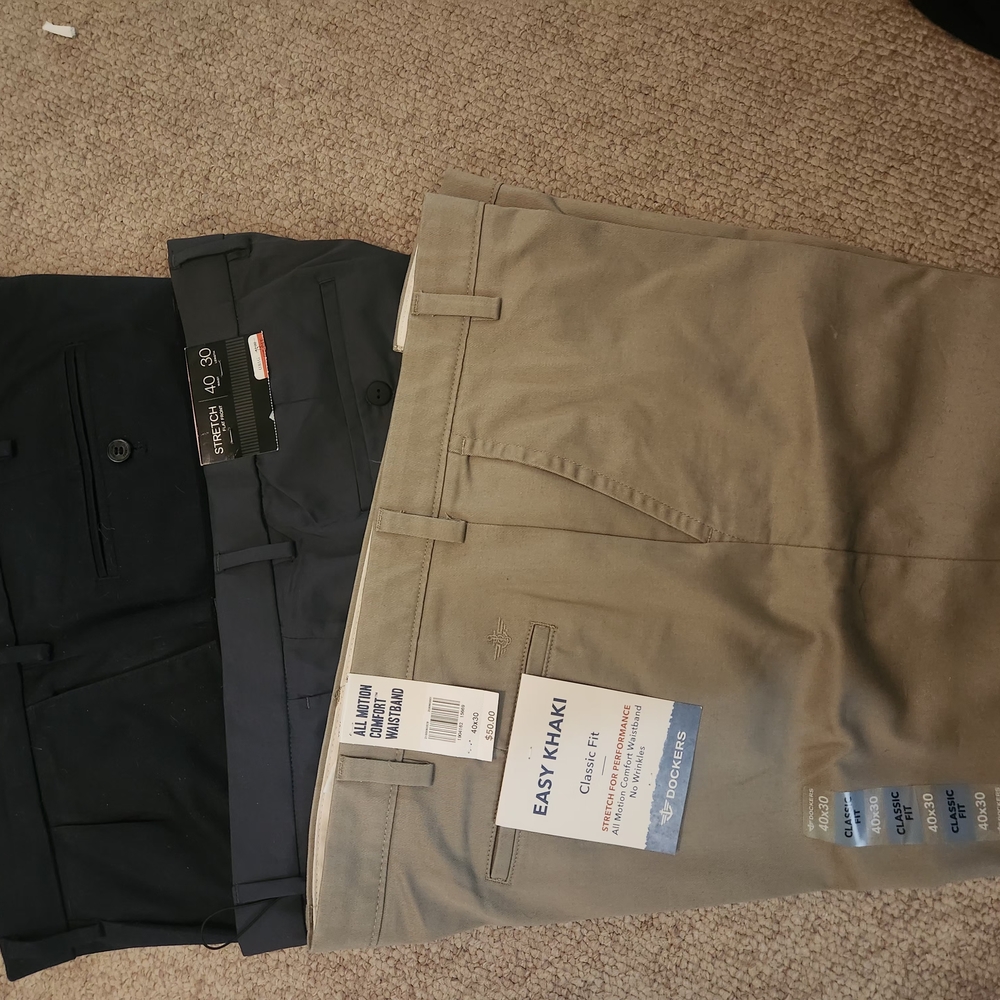 Dockers Black and Gray Chinos Casual Wear